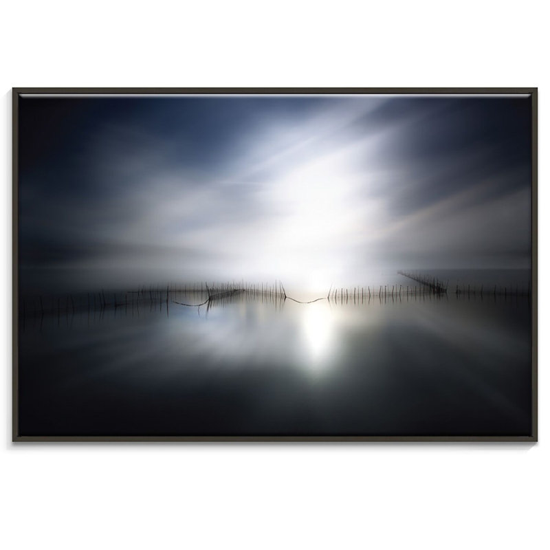 Print on Canvas, 51cm H x 76cm W, Black Floater Framed
