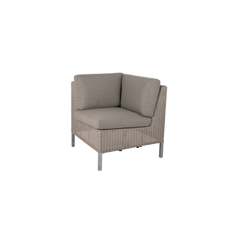 Connect Module Patio Corner Wedge Chair with Cushions