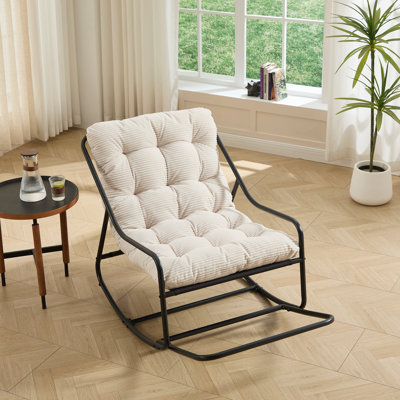 Chaise berçante, coussin confortable