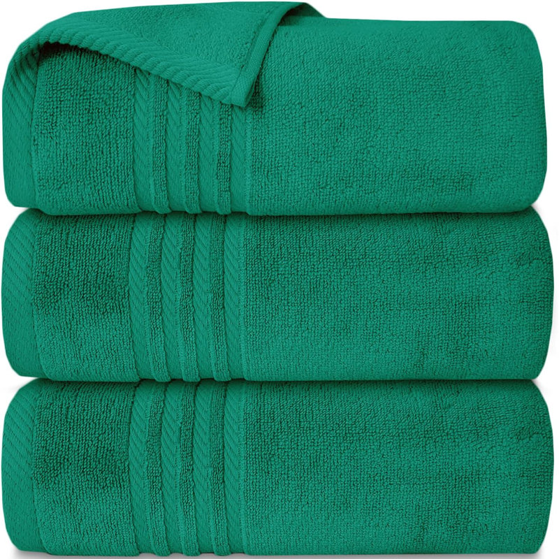 3Pk Zero Twist Large Bath sheet 80x140, Jade Green