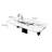 Rectangular supercrystalline stone coffee table-103250061-103250062