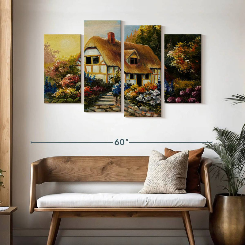 Paysage de maison de fée Lilie, H 32 po x l 52 po