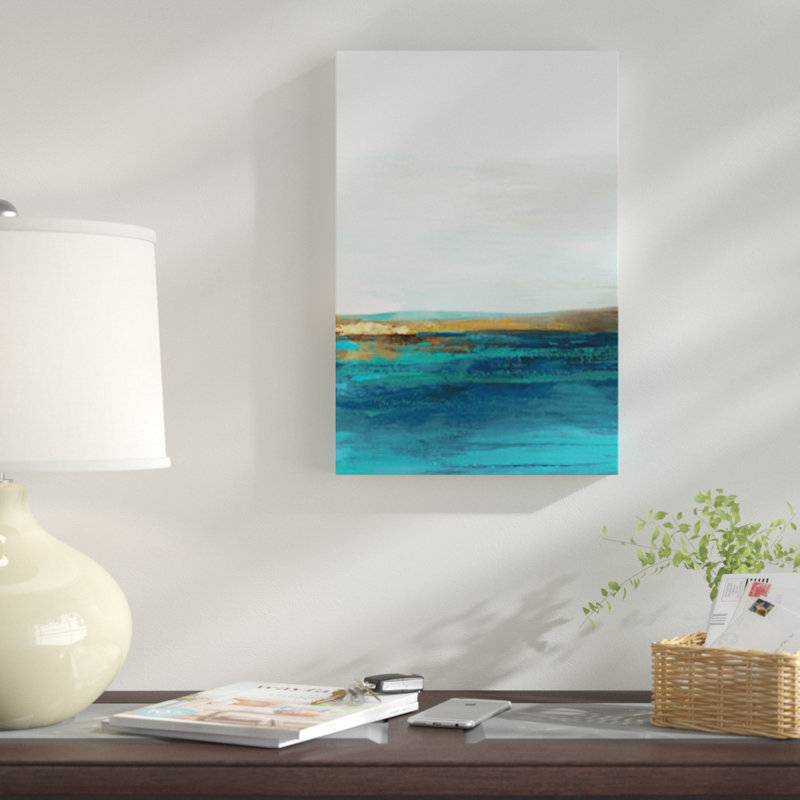 «Pastoral Landscape II», impression sur toile, H 26 po x l 18 po x P 1,5 po, Toile tendue, Pas de tapis