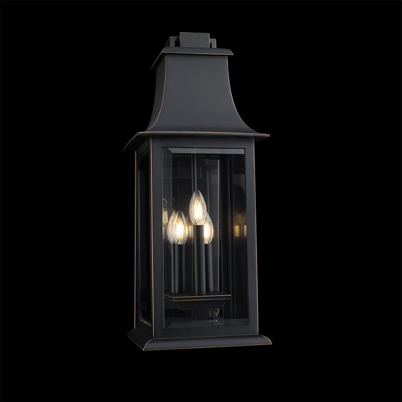 Proctor 3 Light LED Outdoor Wall Light, 25.13'' H x 9.63'' W x 12.13'' D