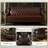 78.75" Tufted Faux Leather 3-Seater Sofa PU Chesfield Sofa-110012962