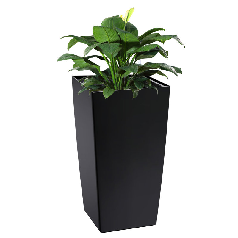 Grand pot à fleurs 30 po 2PCS, Noir
