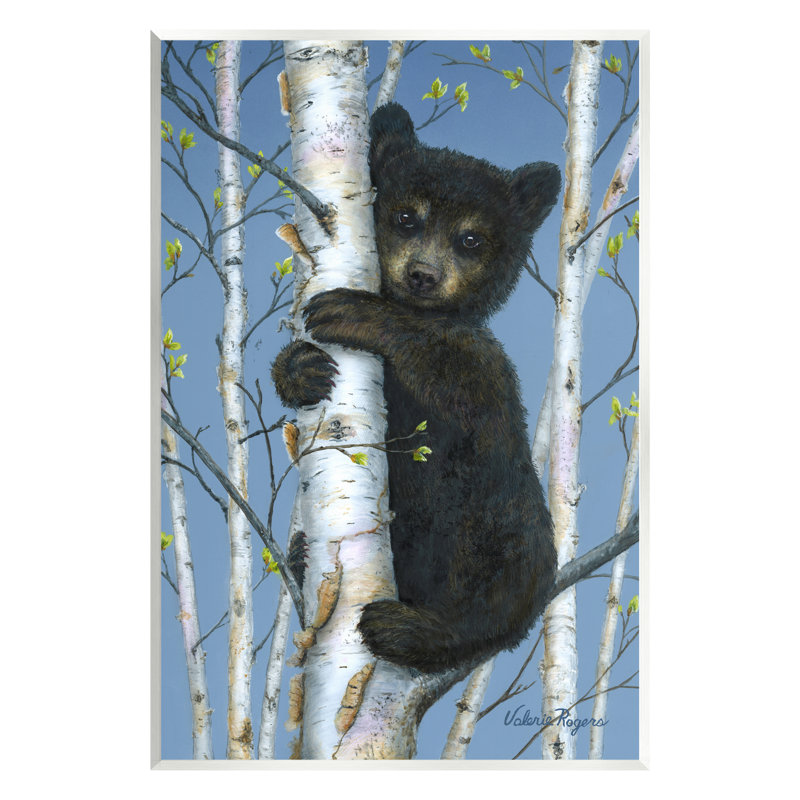 Art mural sur plaque de bouleau grimpant Stupell Industries par Valerie Rogers-au-903, H 19 po x l 13 po x P 0,5 po