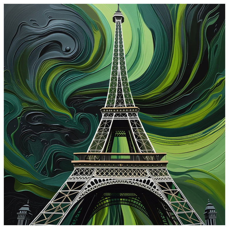Tapis de bain Tour Eiffel, 24in W x 17in L