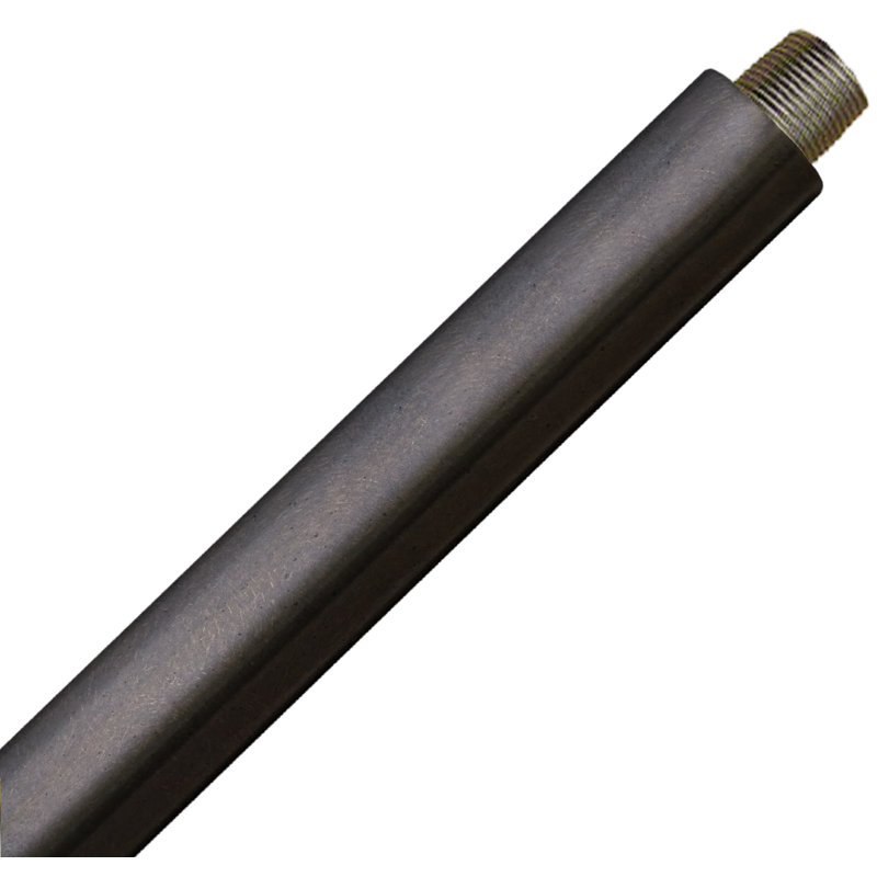 Mini-barre de suspension Willoughby en noyer patiné, Patine noyer, H 9,5 po x l 0,5 po x P 0,5 po