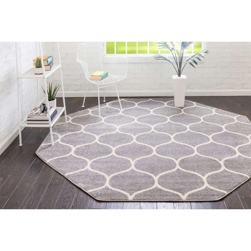 Tellaro Abstract Indoor Rug, Octagon 5' x 5'