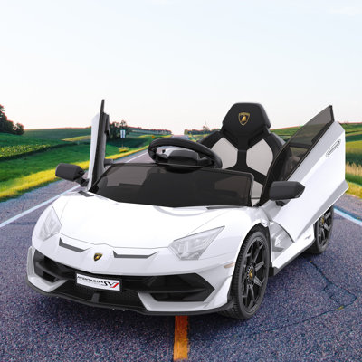 Voiture électrique pour enfants 12 V avec télécommande, lumières DEL et système de son