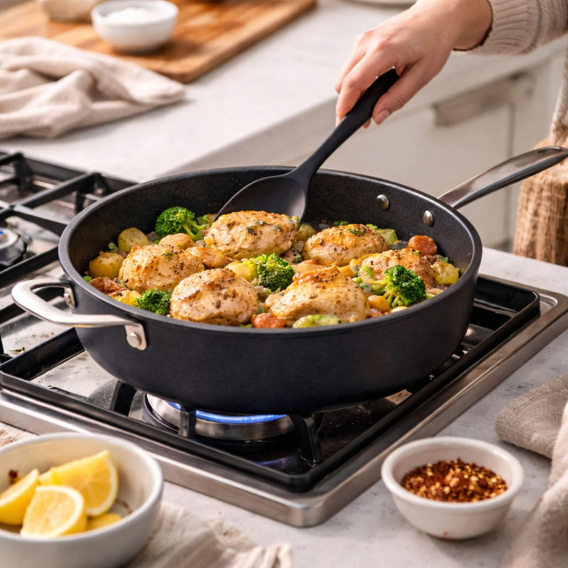 Alva Maestro 8-Piece Ceramic Nonstick Cookware Set