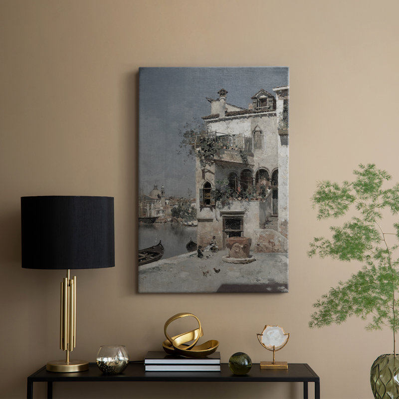 Paysage rétro CLVI - galerie Cavas, H 48 po x l 32 po