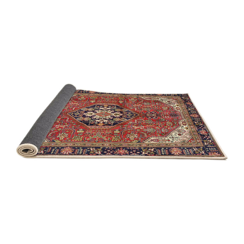 Tapis rouge à motif sud-ouest, Rond 8 pi