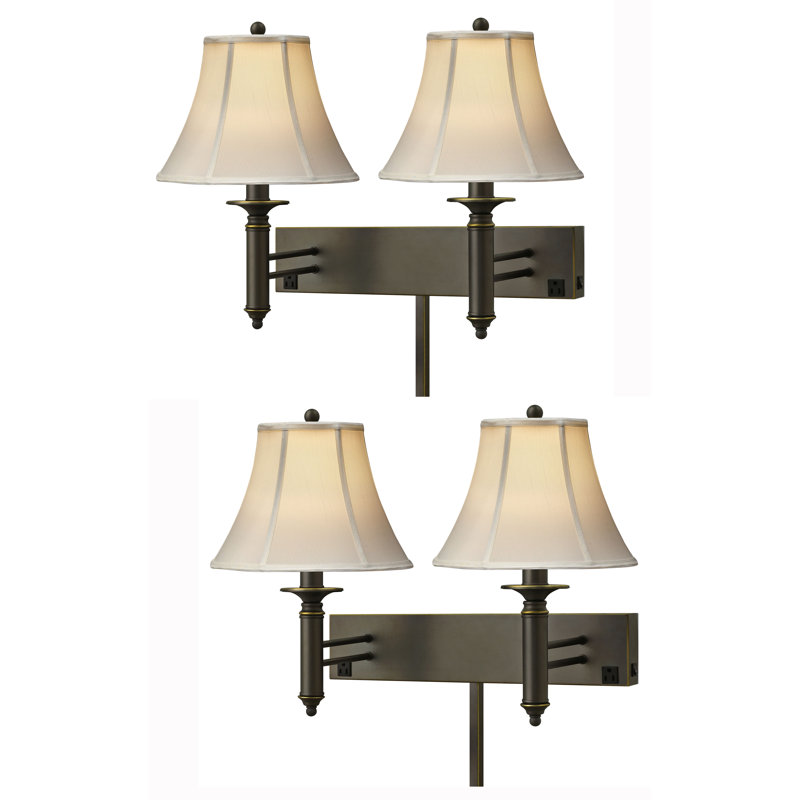 Steel Plug-in Armed Sconce