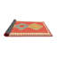 Tapis de zone orange/beige contemporaine-1887654338