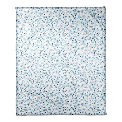  Couverture en molleton à motif floral