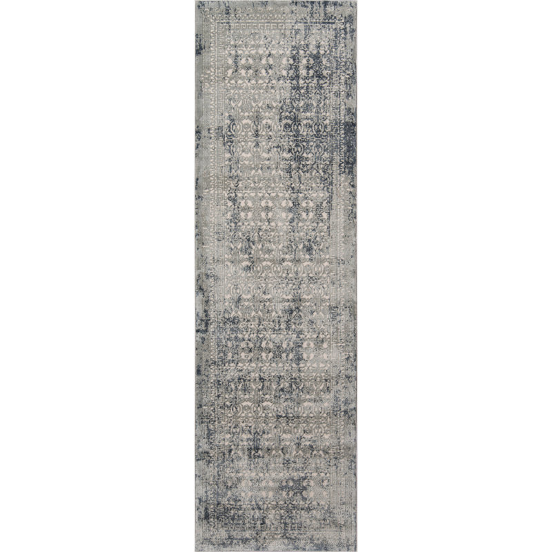 Geometric Indoor Rug, Runner 2'2" X 7'7"