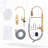 19 In. 360° Spout Swivel Pull Down Sprayer Kitchen Faucet With Water Filter Faucet In Gold-116731360