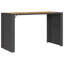 Lesbury Garden Bar Table with Acacia Wood Top Poly Rattan-730323644-730323643