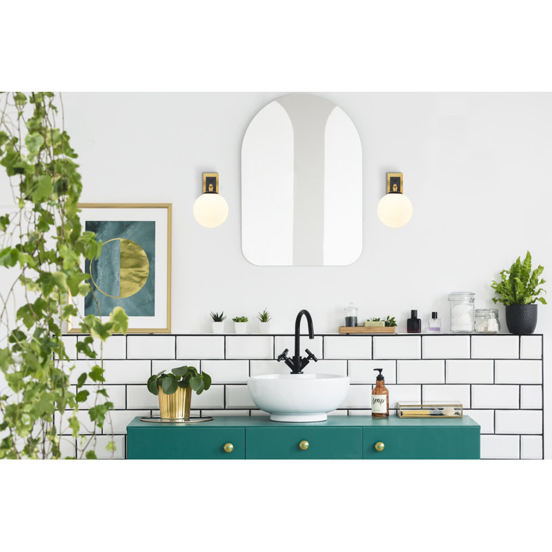 Alexsey Wall Bracket, Black/Brass