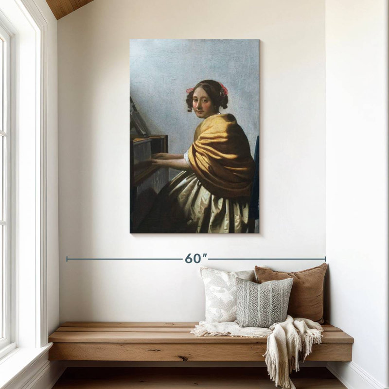 Une jeune femme assise aux Vierges 1670-1672, H 45 po x l 30 po
