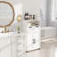 Armoire de rangement Farmhouse, armoire de rangement polyvalente à deux portes avec tablettes réglables-259756912