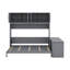 Grand lit escamotable avec bureau, tablettes et armoires