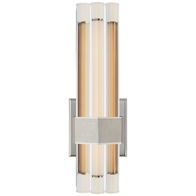 Fascio 1 - Light LED Armed Sconce, Polished Nickel