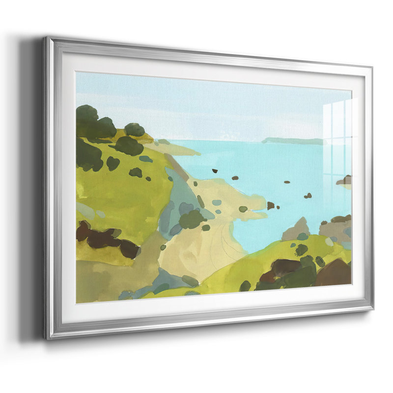 Coastal Inlet I, reproduction d'art encadrée, Argent, H 15 po x l 21 po x P 1,5 po