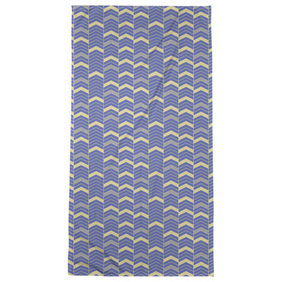 Serviette de bain à chevrons alignés Stephenie