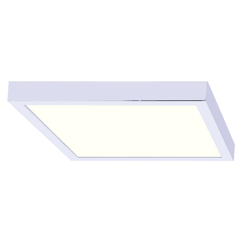 Kernan Acrylic LED Flush Mount, Black, 1" H x 11" W x 11" D
