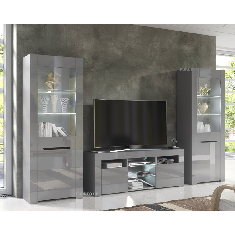 Milano Unfinished Entertainment Centre for TVs up to 55", Grey