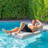 Big Joe Lux Chaise Premium Inflatable Pool Float, Cape Stripe, UV Protected-110476105-126227412