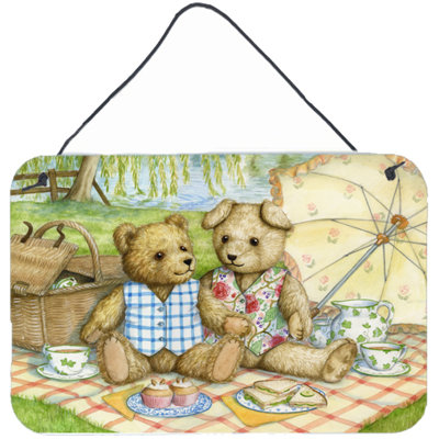 « summertime teddy ours pique-nique » par debbie cook, reproduction de peinture sur plaque