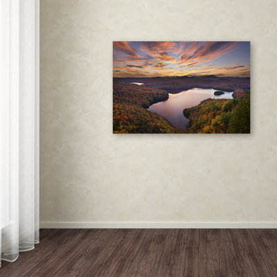 Cliffton 'Autumn Vista' Photographic Print on Wrapped Canvas