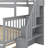 Space-Saving Twin Over Full Bunk Bed With Trundle And Attached Staircase-1601301959