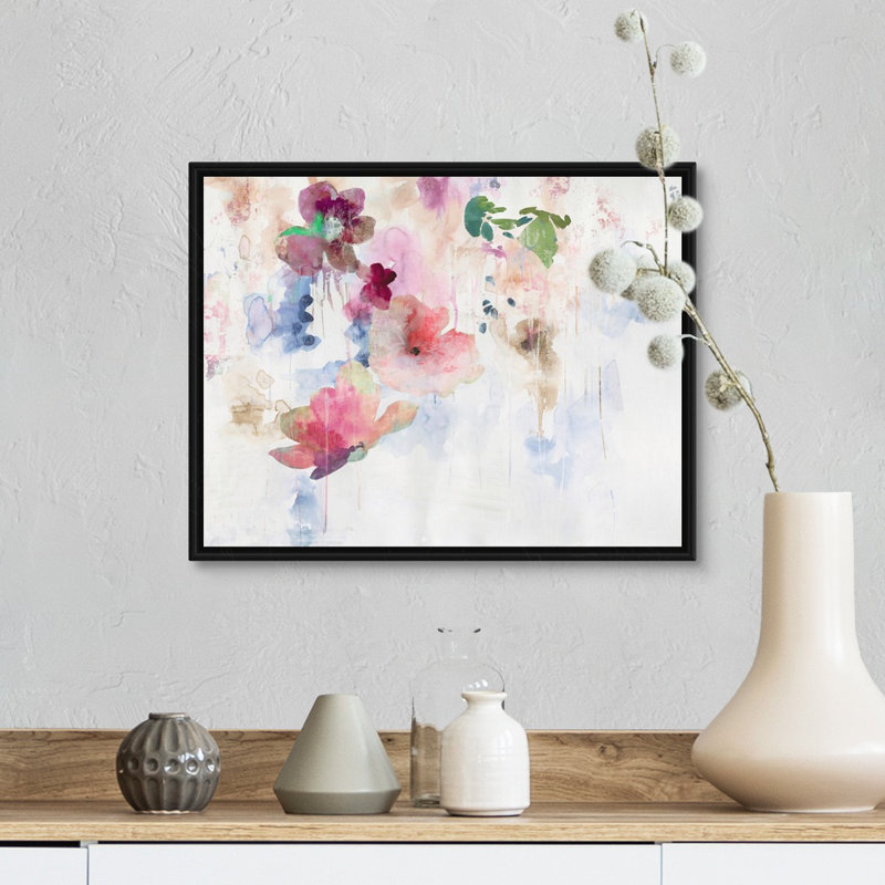 Reproduction d’art sur toile « incandescent Grace » par PI studio, Cadre flottant noir, H 13 po x l 16 po x P 1,75 po
