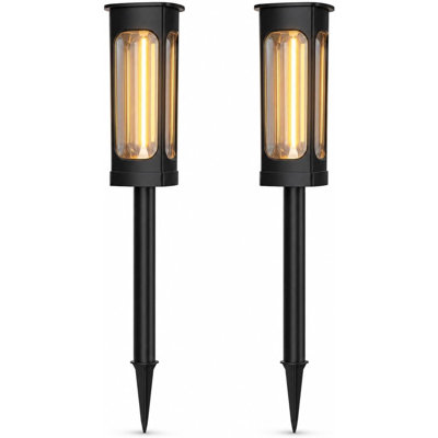 Solar Powered Warm White Flexible Filament LED Pathway Lights