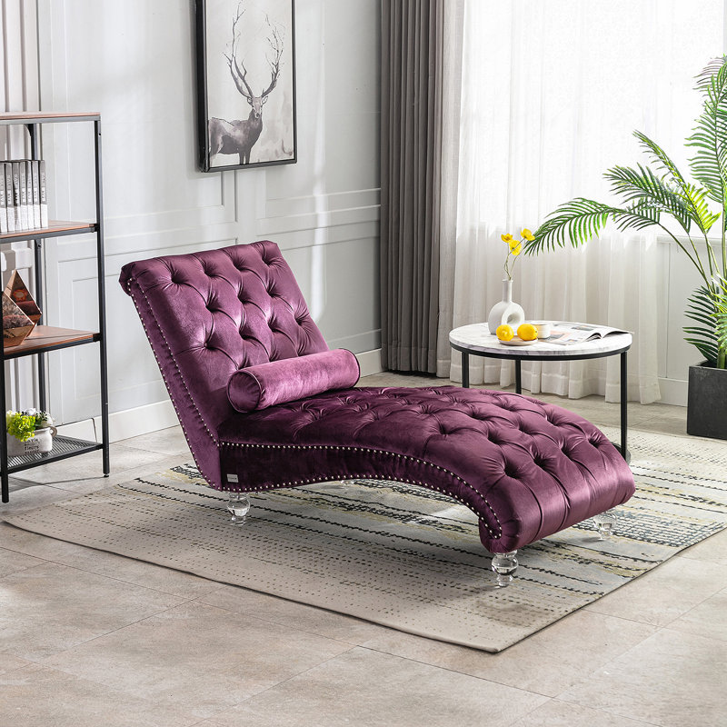 Canapé Leisure avec pieds en acrylique, Mauve