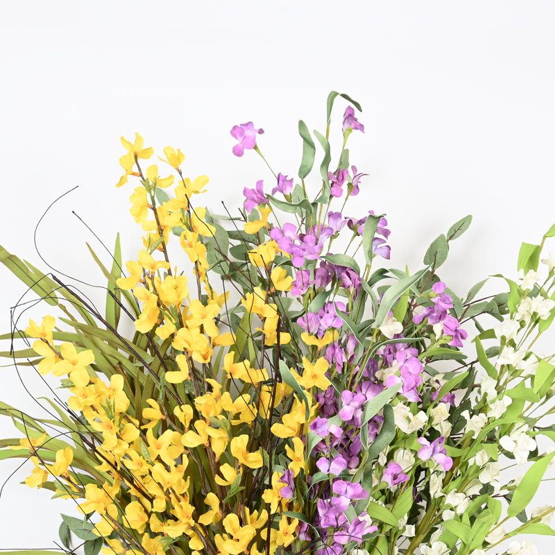 36 po Arrangement floral de fleurs sauvages de printemps et d'été pour le remplissage de vases