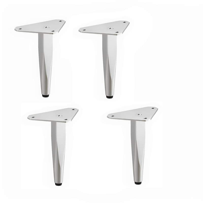 Pieds en métal Furniture, Nickel brossé