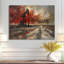«Red Winter Oil Fields Industrial Icon II - Oil Rigs / Fields», reproduction d'art murale-1779323429-1779323436