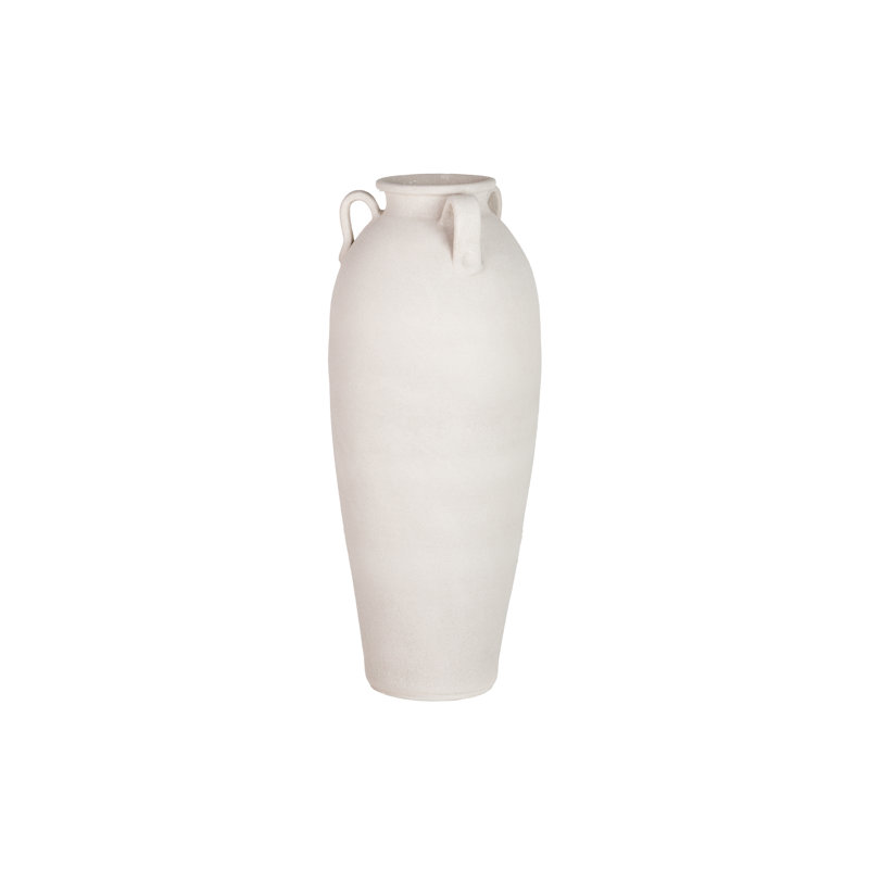 Ceramic / Porcelain Table Vase, 80cm H x 30cm W x 30cm D, White