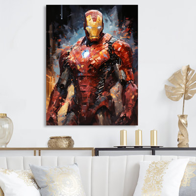 Superhero Robot I - Décoration murale en métal superhéros