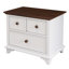 Ensemble de lit capitaine 3 pièces en bois avec lit gigogne, table de chevet et commode-1974045441