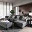 Ensemble de canapé modulaire 5 pièces Chenille