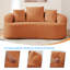 Canapé modulaire courbé 67 po avec 3 coussins moelleux, pour appartement / petits espaces-1138526636