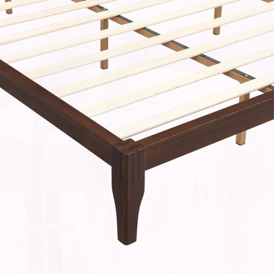 Très grand lit plateforme en bambou Mid-Century