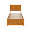 Lit plateforme en bois massif avec pied de lit et gigogne Portland-96140454